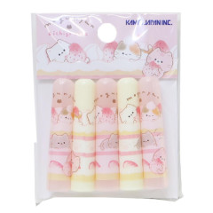 Japan Mogunyan Pencil Cap Set - Strawberry Cake Cat