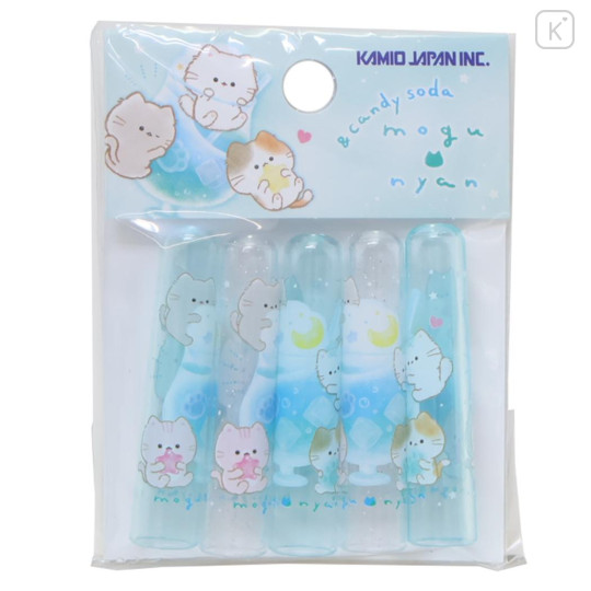 Japan Mogunyan Pencil Cap Set - Cream Soda Cat - 1