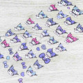 Japan Sanrio 4 Size Sticker - Kuromi : Gal Art Big Ribbon Leopard - 2