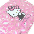 Japan Sanrio Glitter Flat Pouch Pencil Case - Hello Kitty : Gal Art Big Ribbon Leopard - 4