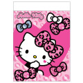 Japan Sanrio Mini Notepad - Hello Kitty : Gal Art Big Ribbon Leopard - 1