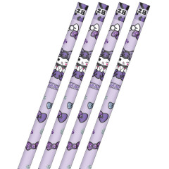 Japan Sanrio 2B Pencil - Kuromi : Gal Art Big Ribbon Leopard