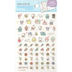 Japan Sanrio Schedule Sticker - Characters Blue
