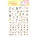 Japan Sanrio Schedule Sticker - Characters Yellow - 1
