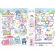 Japan Sanrio A6 Monthly Schedule Book - Characters Amusement Park 2026