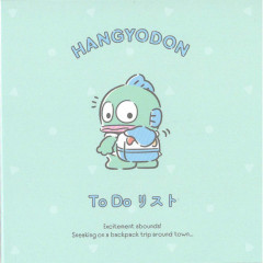 Japan Sanrio Memo Pad - Hangyodon : Todo List Backpack