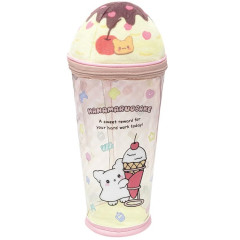 Japan Sanrio Ice Cream Pouch Pencil Case - Hanamaruobake : Sweet Reward Pink