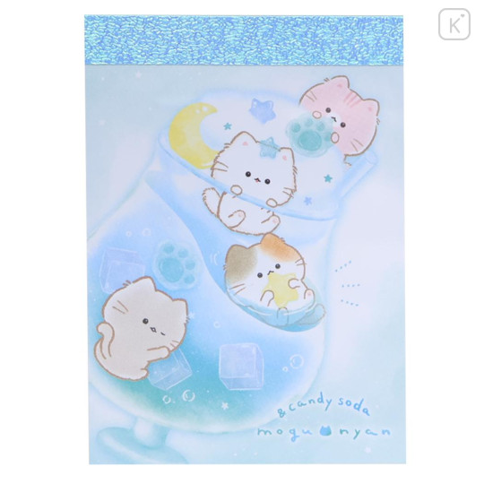 Japan Mogunyan Mini Notepad - Cat Candy Soda - 1
