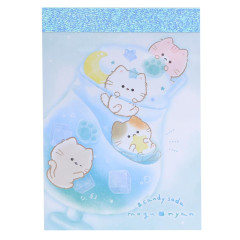 Japan Mogunyan Mini Notepad - Cat Candy Soda
