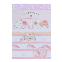 Japan Mogunyan Mini Notepad - Cat Strawberry Cake