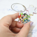Japan The Powerpuff Girls Wire Key Ring Charm Keychain - Cheerleader - 2