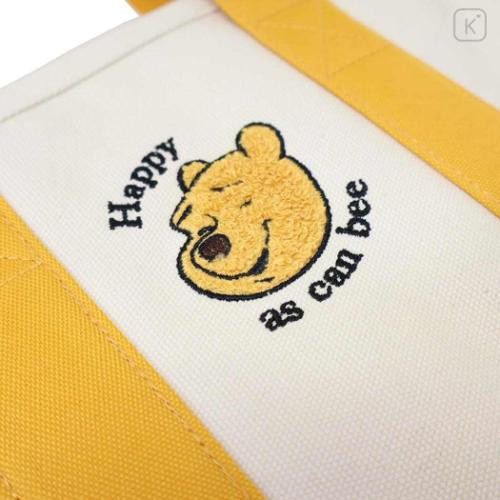 Japan Disney Divider Mini Tote Bag - Pooh : Happy As Can Bee - 4