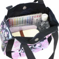 Japan Sanrio Balloon Mini Tote Bag - Kuromi : 20th Anniversary Black Pink - 3