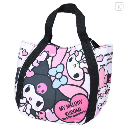 Japan Sanrio Balloon Mini Tote Bag - My Melody 50th & Kuromi 20th Anniversary - 1