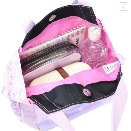 Japan Sanrio Balloon Mini Tote Bag - Little Twin Stars : Unicorn Purple Pink - 3