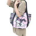 Japan Sanrio Balloon Tote Bag - Kuromi : 20th Anniversary Black Pink - 3