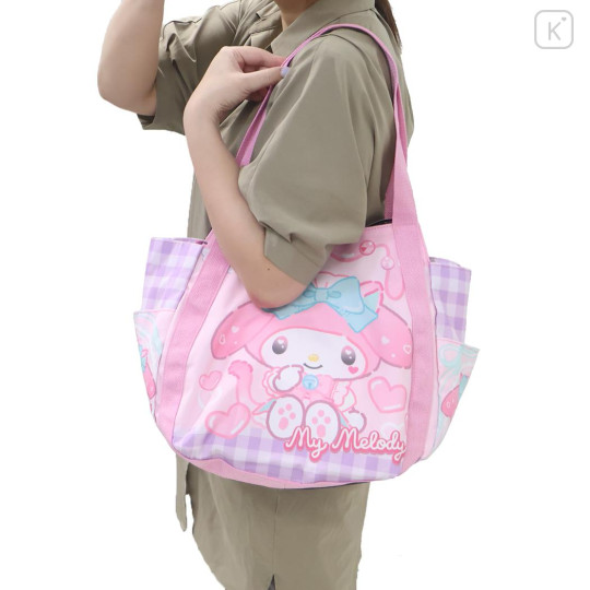Japan Sanrio Balloon Tote Bag - My Melody : Cat Performance - 3
