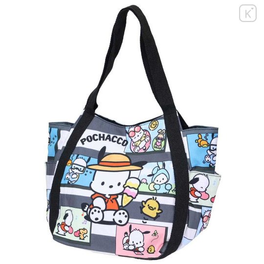 Japan Sanrio Balloon Tote Bag - Pochacco : Happy Moment - 1
