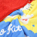 Japan Sanrio Fluffy Blanket - Hello Kitty : Yellow Blue Red - 2