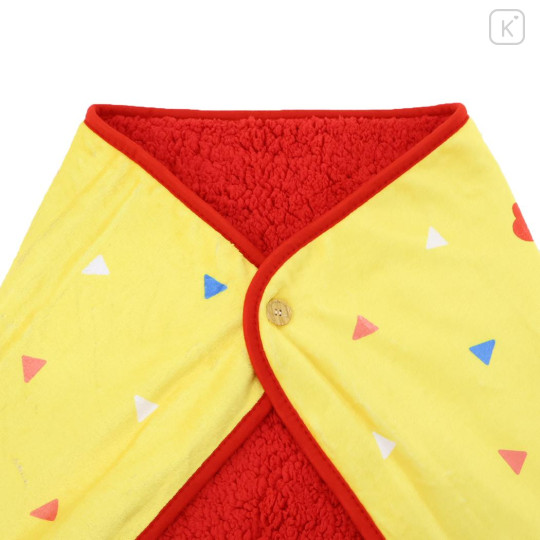 Japan Sanrio Fluffy Blanket - Hello Kitty : Yellow Blue Red - 3