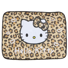 Japan Sanrio Fluffy Blanket - Hello Kitty : Leopard