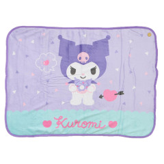 Japan Sanrio Fluffy Blanket - Kuromi : Purple Mint