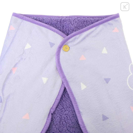 Japan Sanrio Fluffy Blanket - Kuromi : Purple Mint - 3
