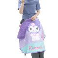 Japan Sanrio Fluffy Blanket - Kuromi : Purple Mint - 5