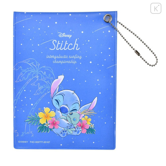 Japan Disney Store Die-cut Sticker Collection With Case Ballchain - Stitch : Blue Starlight - 2