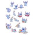 Japan Disney Store Die-cut Sticker Collection With Case Ballchain - Stitch : Blue Starlight - 4
