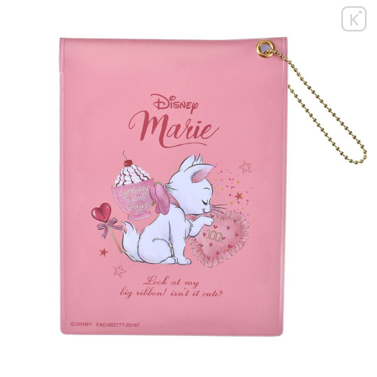 Japan Disney Store Die-cut Sticker Collection With Case Ballchain - Marie : Pink - 2