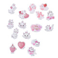 Japan Disney Store Die-cut Sticker Collection With Case Ballchain - Marie : Pink - 4