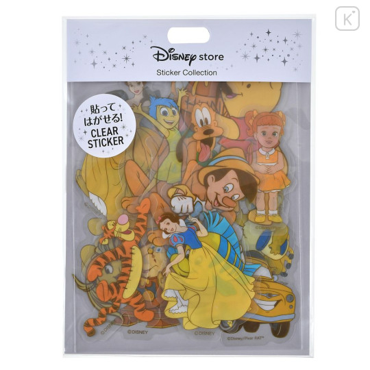 Japan Disney Store Clear Sticker Collection - Mickey & Friends : Yellow Vibe - 1