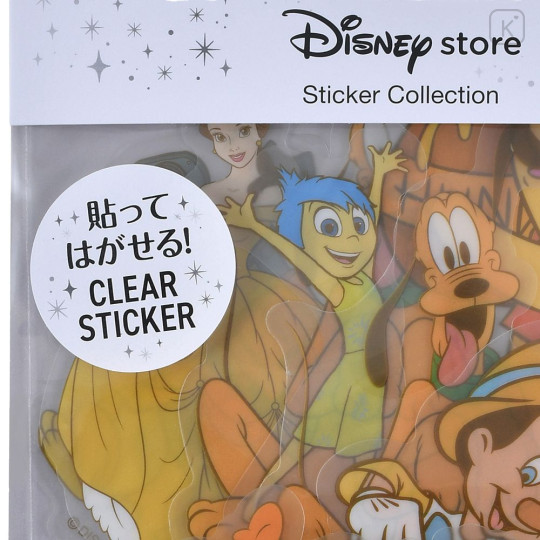 Japan Disney Store Clear Sticker Collection - Mickey & Friends : Yellow Vibe - 5