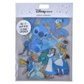 Japan Disney Store Clear Sticker Collection - Characters Blue Vibe - 1