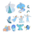 Japan Disney Store Clear Sticker Collection - Characters Blue Vibe - 4