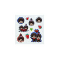 Japan Monchhichi Puffy Sticker - Red - 3