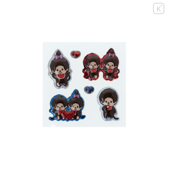 Japan Monchhichi Puffy Sticker - Blue - 2