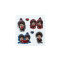 Japan Monchhichi Puffy Sticker - Blue - 2