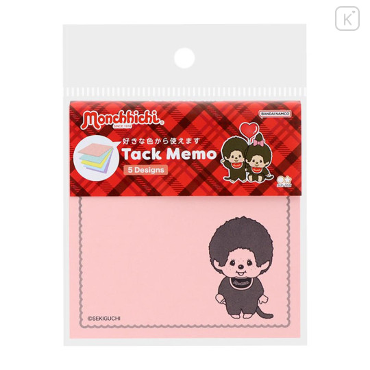 Japan Monchhichi Tack Memo Sticky Notes - Red - 1