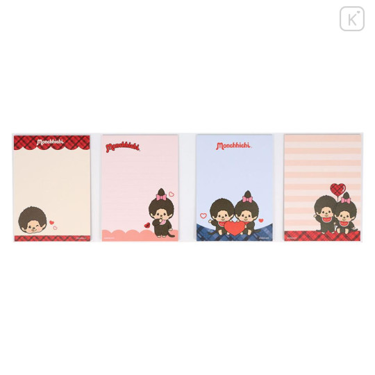 Japan Monchhichi Flip Memo Pad - Pattern - 3