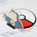 Japan Pokemon Coaster & Acrylic Stand Keychain - Snorlax - 2