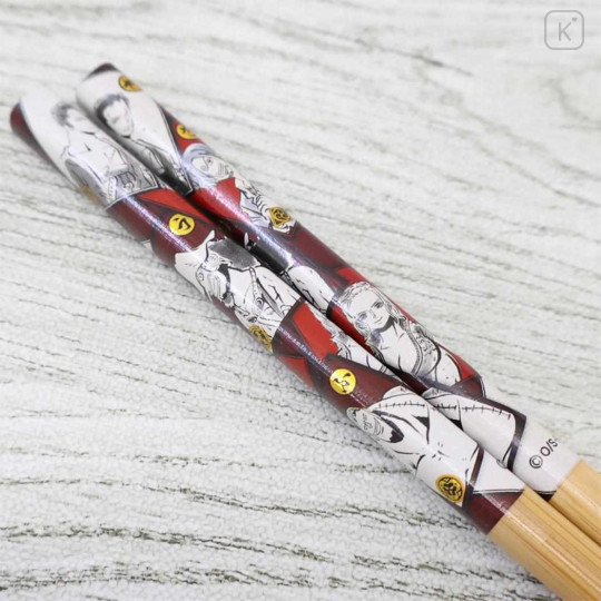Japan One Piece Bamboo Chopsticks 21cm - Zoro & Sanji & Robbin & Franky & Usopp - 2
