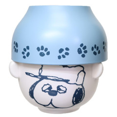Japan Peanuts Ceramic Tea Bowl & Melamine Soup Bowl Set - Snoopy : Brother Olaf Blue