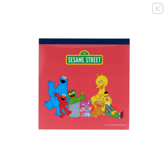 Japan Sesame Street Square Memo Pad - Happy Red - 1