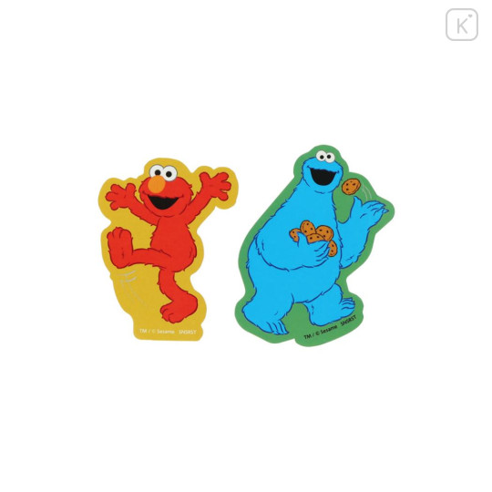 Japan Sesame Street Waterproof Mobile Sticker Pack - Elmo & Cookie Monster - 2