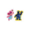 Japan Sesame Street Waterproof Mobile Sticker Pack - Cookie Monster & Abby - 2
