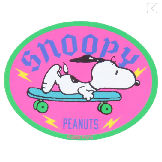 Japan Peanuts Vinyl Sticker - Snoopy : Skateboard - 1