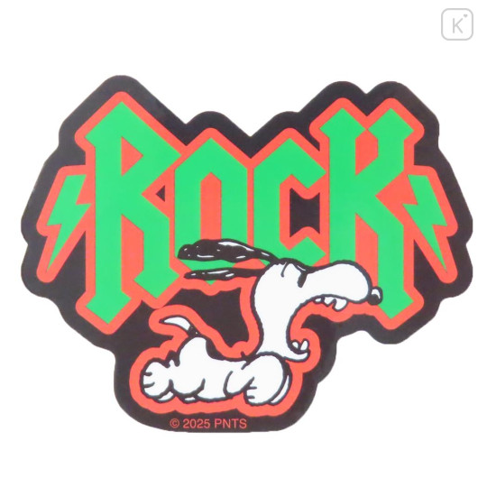 Japan Peanuts Vinyl Sticker - Snoopy : Rock - 1