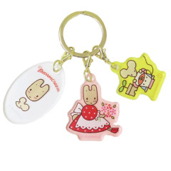 Japan Sanrio Acrylic Keychain 3 Charm - Marroncream